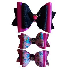 Hello kitty and unicorn bows clip