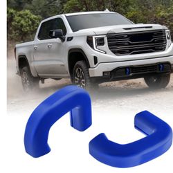 TECHPICCO Tow Hook Covers Fit For GMC Sierra 1-2025 Vertical Tow Hooks,Upgrade Hitch Cover Front Customized Car Tow Hooks Compatible With GMC 