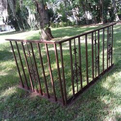 Antique Architectural Iron 3 Piece Balcony Surround Heavy Duty.