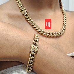 I Deliver I Ship 14k Gold Plated Chain Set