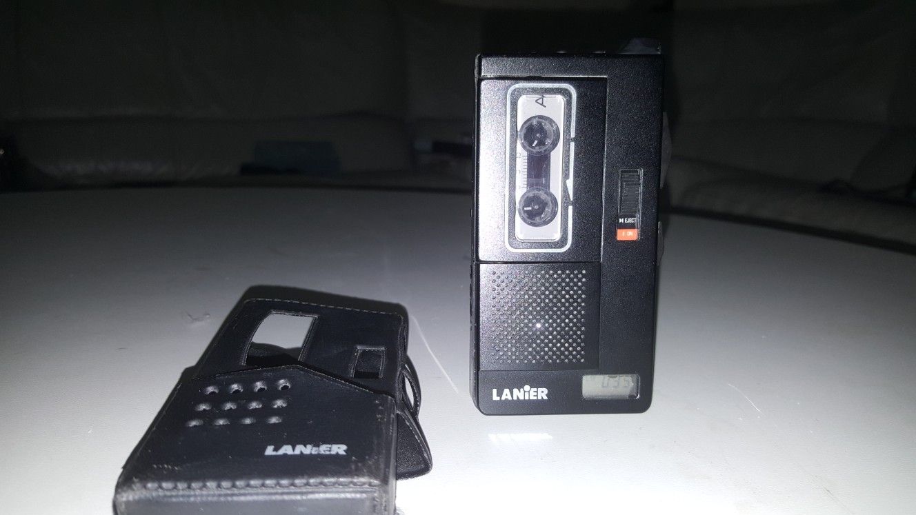 Lanier microcassette recorder