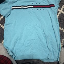 Men’s Tommy Hilfiger, Baby Blue T-Shirt, Size Large