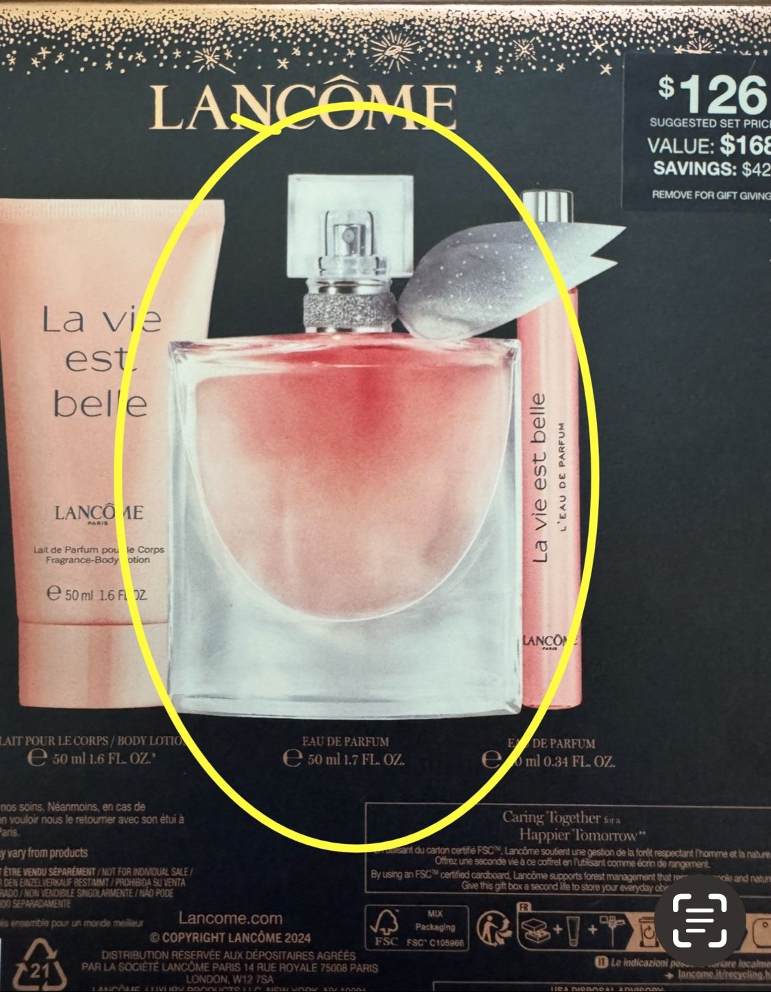 (NEW) LANCOME LA VIE EST BELLE PARFUM 1.7 Oz