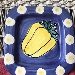 Italian Ceramic Serving Platter 11x11