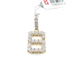 10kt Gold Diamond Letter S Pendant Starset 3.00grams .23ctw 158223 2