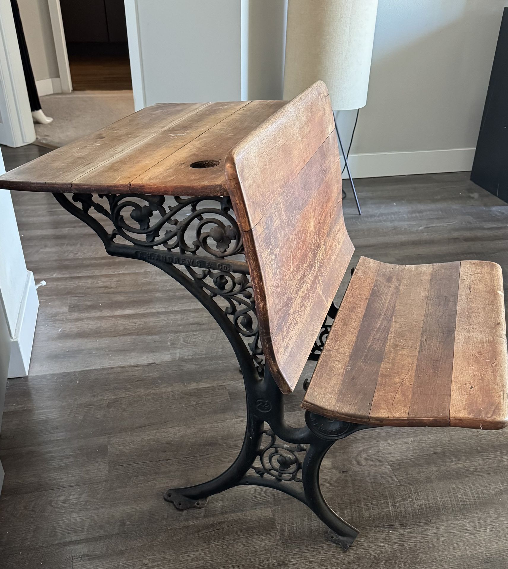 A.H.Andrews & Co Antique School Desk