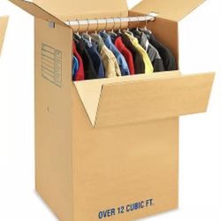 Pack of 3 Large Wardrobe Boxes for Moving