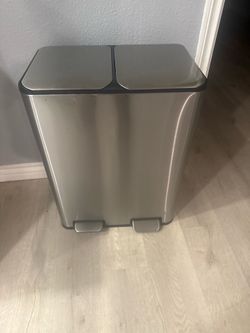 Stainless Steel Dual Trash Can