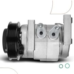 A-Premium Air Conditioner AC Compressor with Clutch Compatible with Dodge Durango 3.6L 2012-2015, with Rear A/C Only