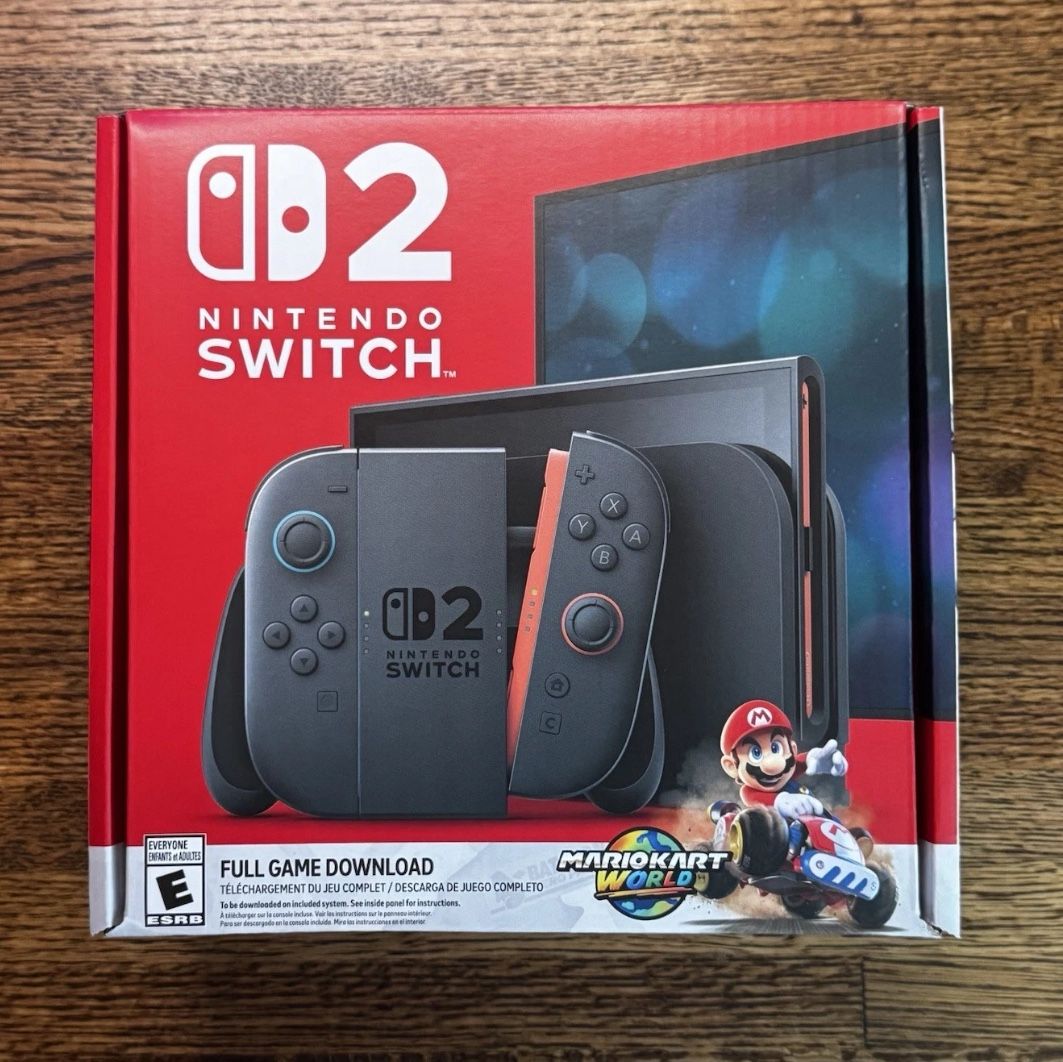 Save The Line For 50 Bucks +cost Nintendo Switch 2  Bundle (newest Console 2025) With Mario Kart Game Included