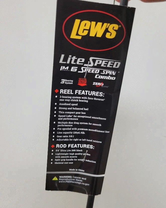 Speed Spin 75 5'6" Light Spinning Combo