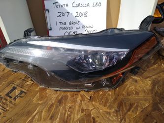 Toyota Corolla headlight