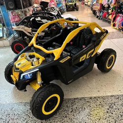 1 24v  $550 blue red yellow black pink /
 2 24v 48v battery $600 green pink black red blue
Can-am maverick remote control leather seats shocks soft ti