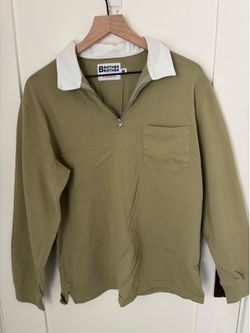 Brother Brother light green zip rugby
