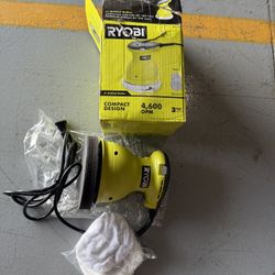 New RYOBI 0.5 Amp Corded 6 in. Orbital Buffer/Polisher