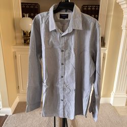 American Eagle Men’s Slim Fit Button Down Long Sleeve Shirt XL