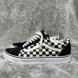 Men’s Size 10.5 Checkered Vans Shoes