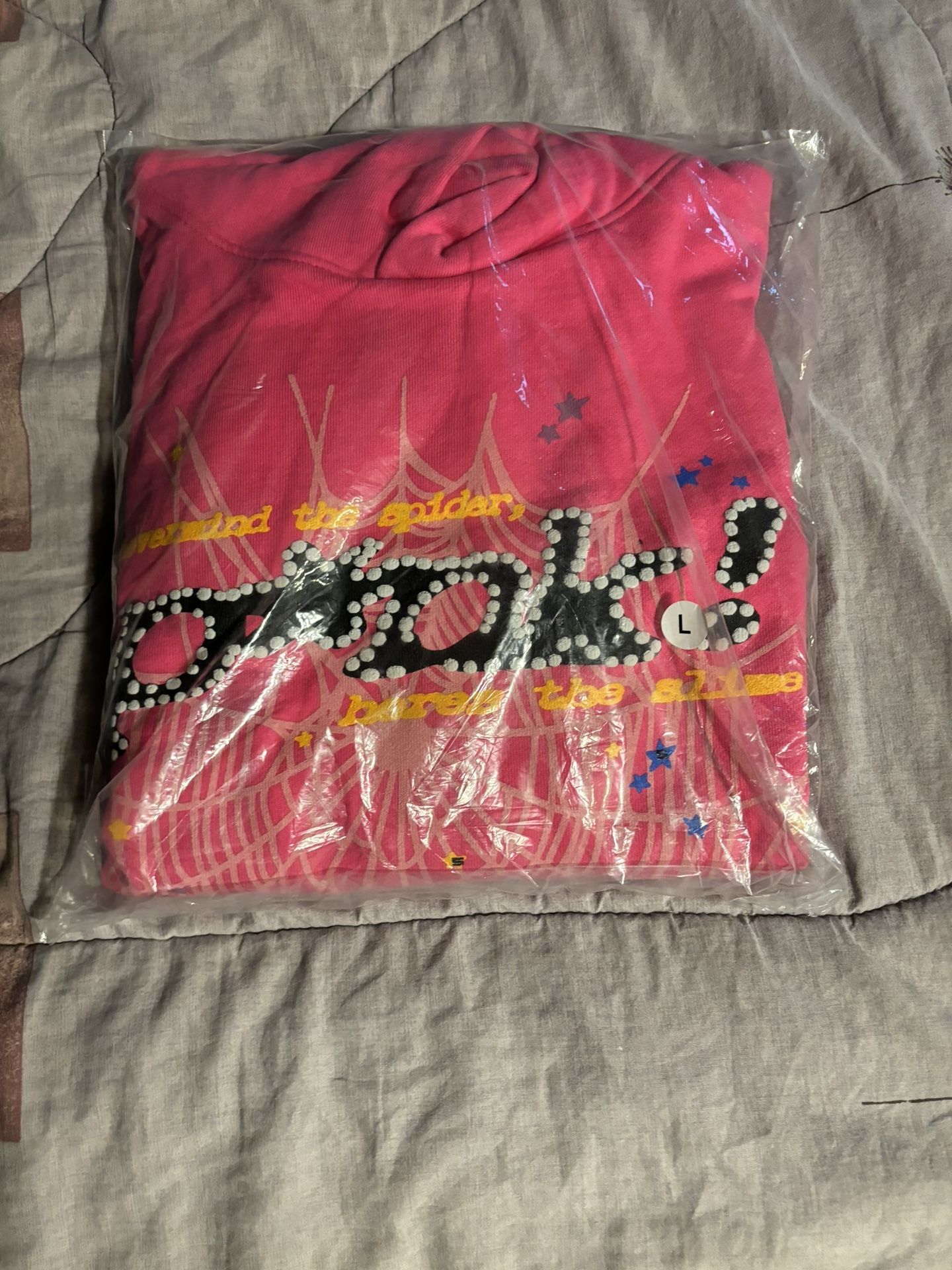 Pink Sp5der Hoodie P*NK