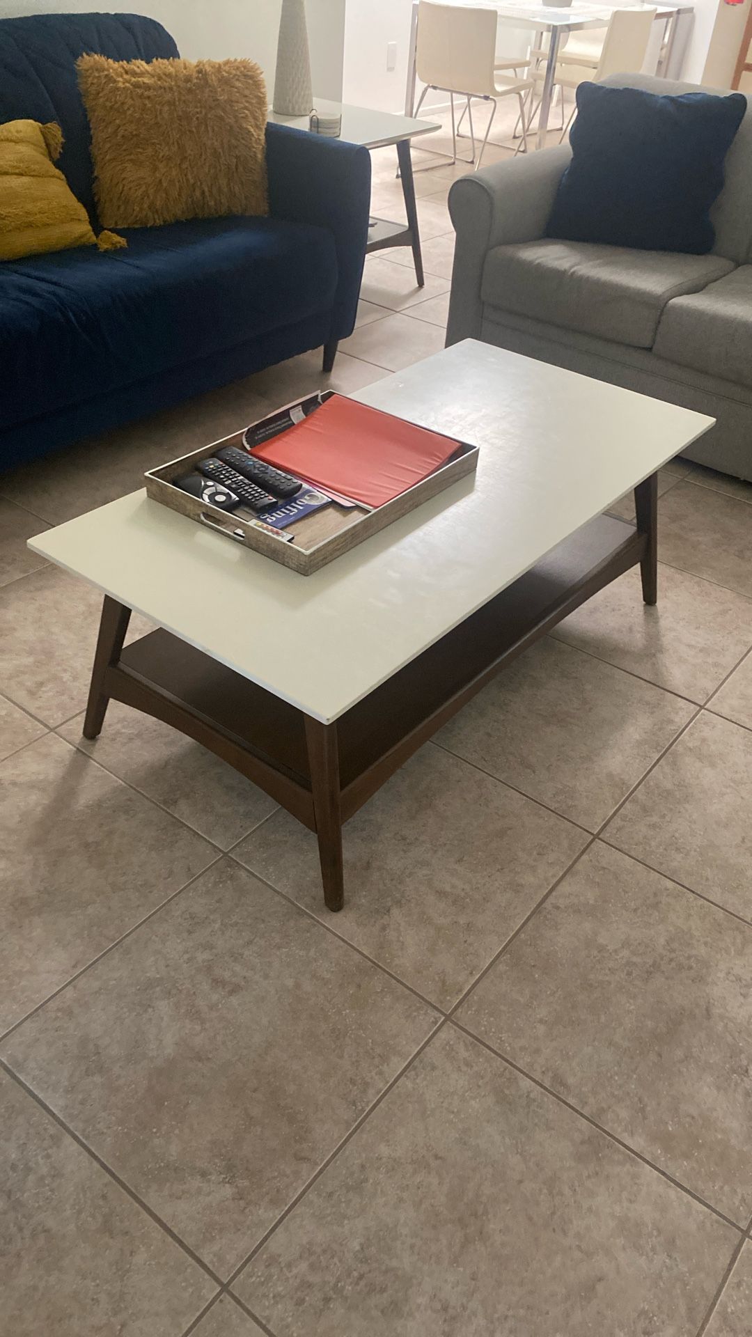 Coffee table and two end tables