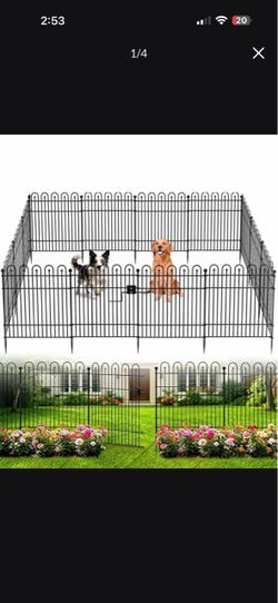 Dog fence/gate for yard