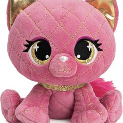 GUND P.Lushes Designer Fashion Pets Madame Purrnel Cat Premium Stuffed Animal Stylish Soft Plush Kitty with Glitter Sparkle, for Ages 3 and Up, Pink a