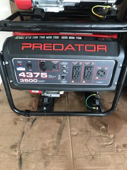 Predators generator ready to go pick up today