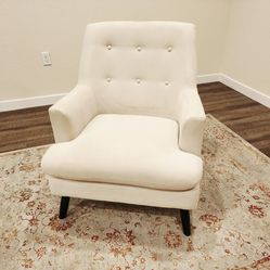 Living Spaces Cream Accent Chair – $100