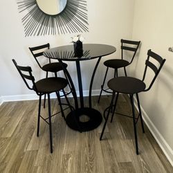 Black High Top Table