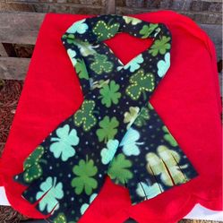 Shamrock St. Patrick’s Day Fleece Scarf - Adult Size 