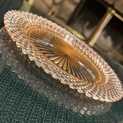 Vintage Pink Depression Glass Luncheon Plate 8.5 Inches Miss America Pattern