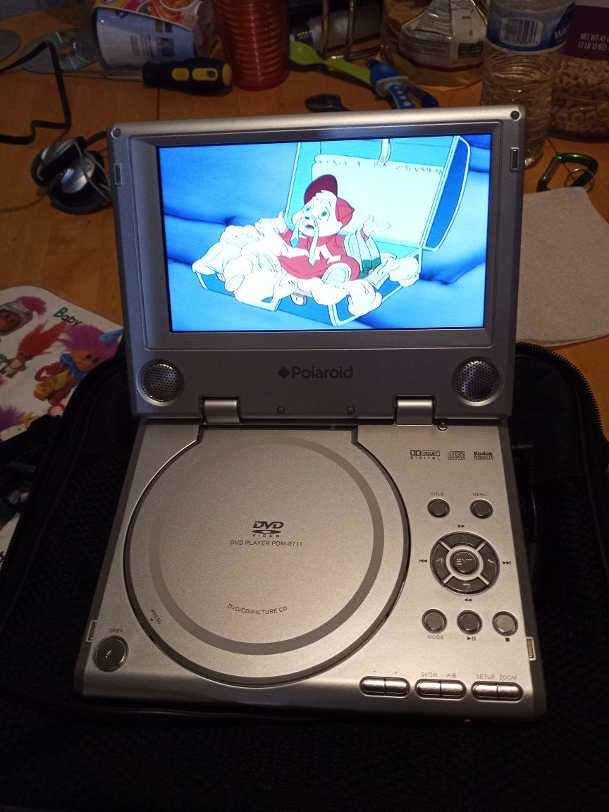 Portable DVD player with case