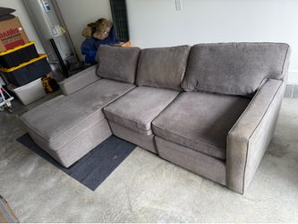 8’ sofa with 5’ chaise.