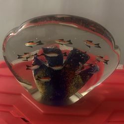 Vintage Murano Glass Art Aquarium 