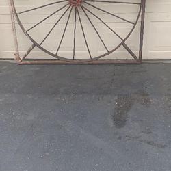 Home Made Gate Door Western Wheel