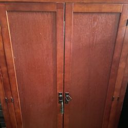 Cabinet Tv Media Desk Armoire Mission Style