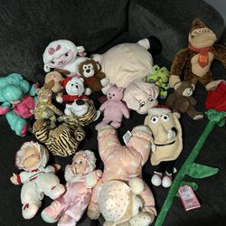 Assortment of stuffed animals