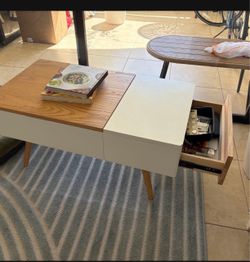 Mid century modern storage coffee table