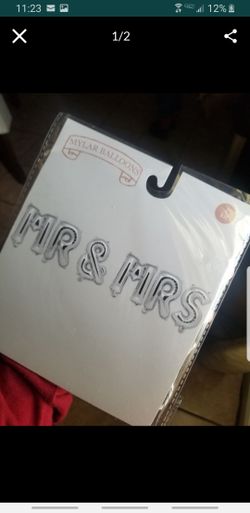 Mr and Mrs balloons