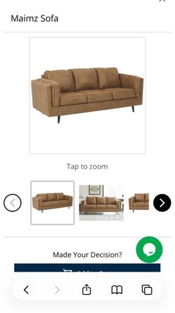 Caramel Brown Maimz Ashley’s Furniture Sofa Couch