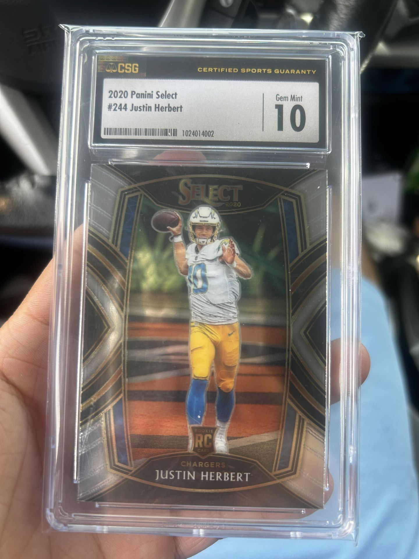 2020 Panini Select #244 Justin Herbert