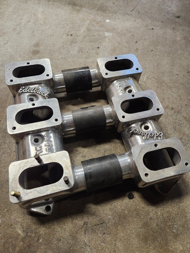 Edelbrock 6 deuce ML OE7L log intake hot rod custom