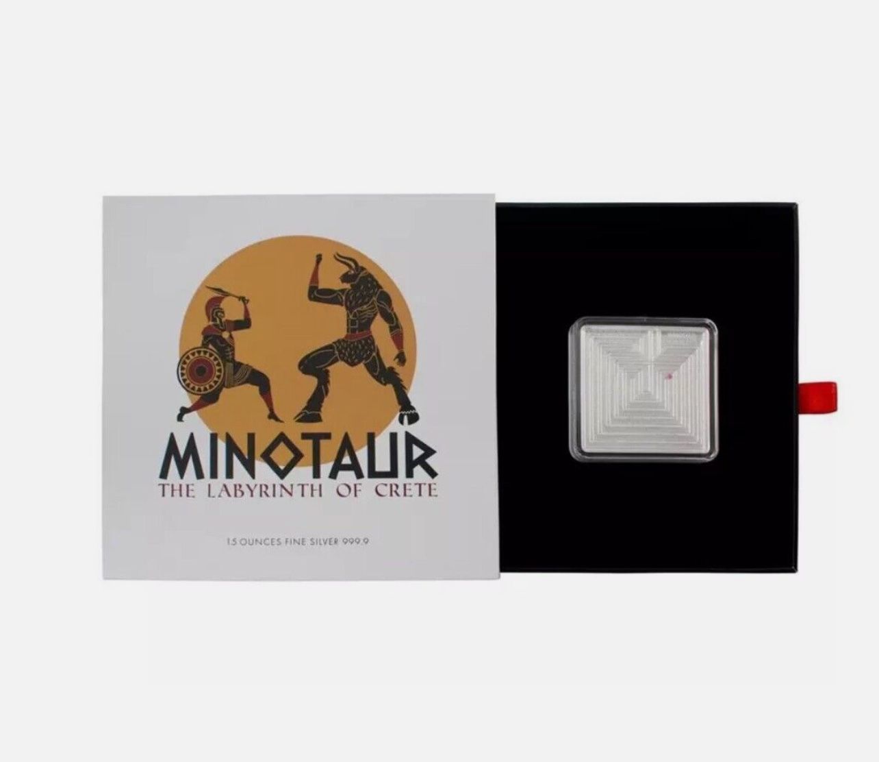 2021 Solomon Islands 4 Dollars • PAMP Minotaur: The Labyrinth of Crete • 1.5 oz Pure Silver Coin (.9999 Fine) • Limited Mintage #780/2000