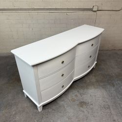 Delivery Is Available Like New Solid Wood white Dresser With 6 Deep Storage Drawers $490 Obo!