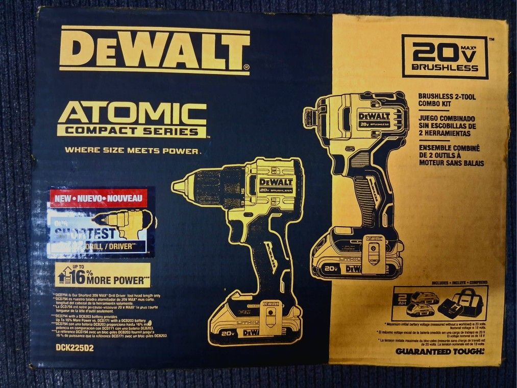 DEWALT 20v Max Brushless Atomic Compact Series