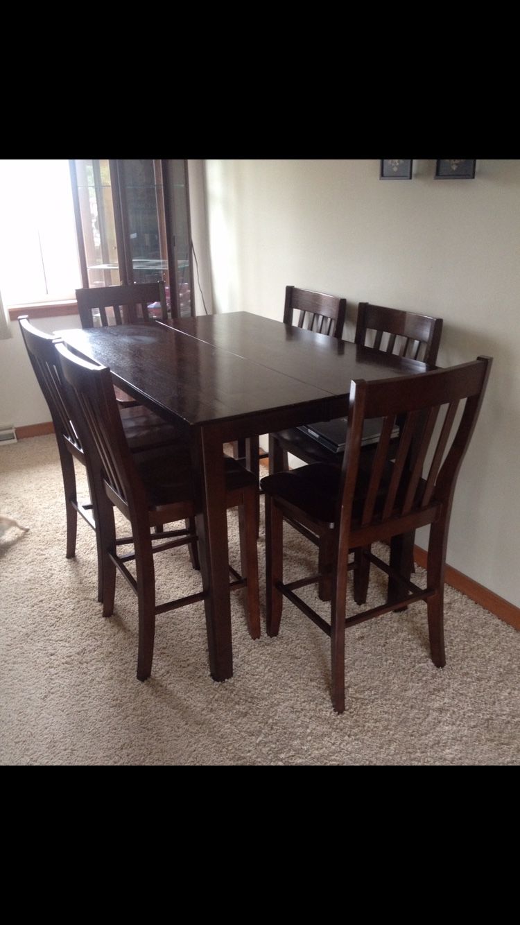 PENDING Counter height table with hidden leaf NO CHAIRS