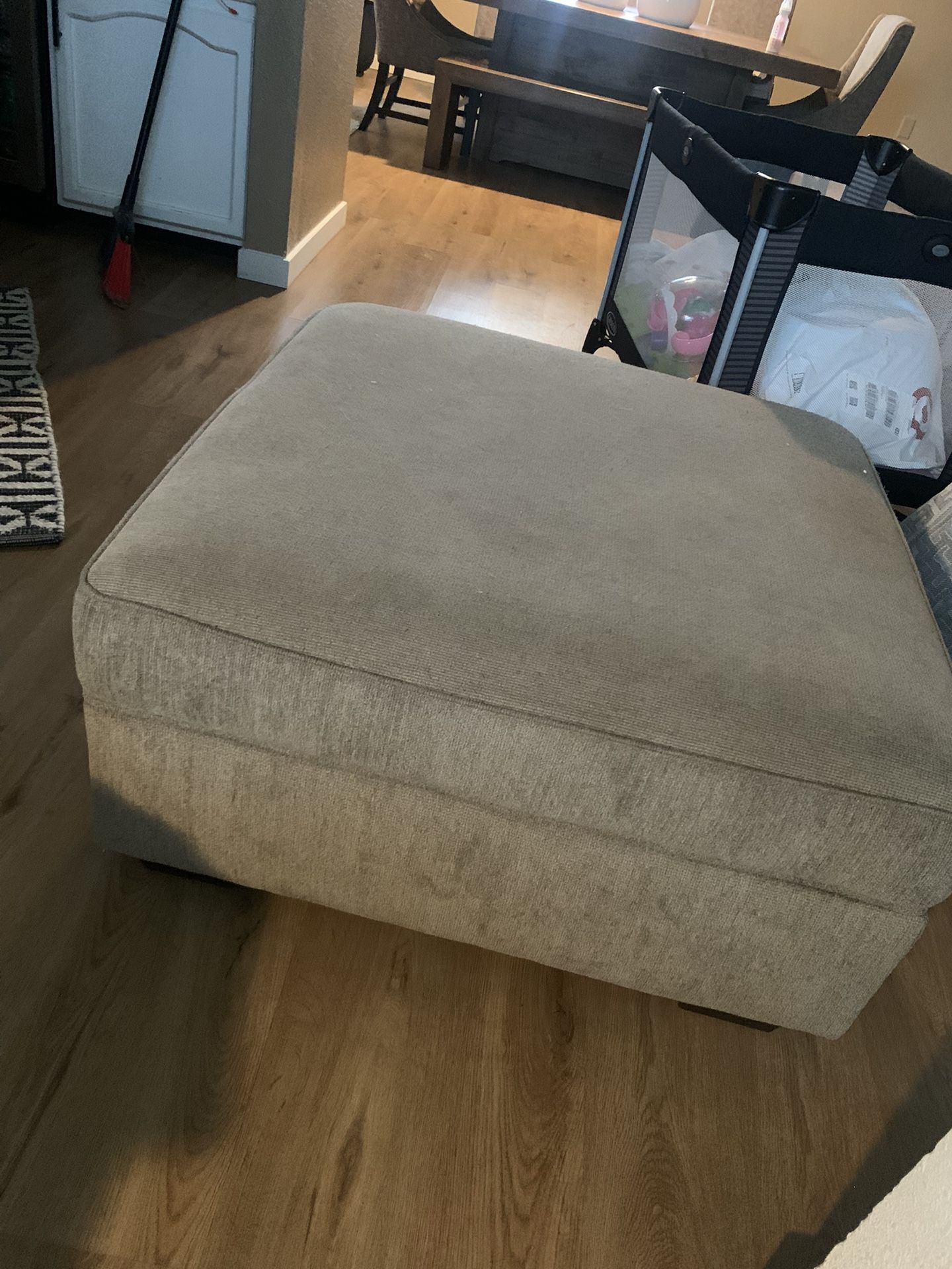 Sectional With Ottoman