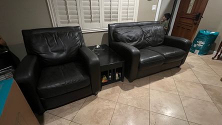 Leather couches (2) for $25