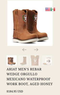7D ariat original,waterproof,  no casquillo,   $135.   Form seagoville tx