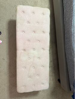 Pink end of the bed foot stool (Busa & empire)