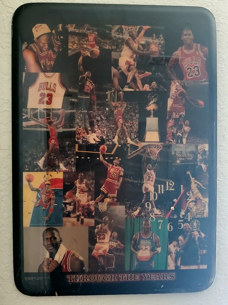 Jordan's Classic Career Collage Clock